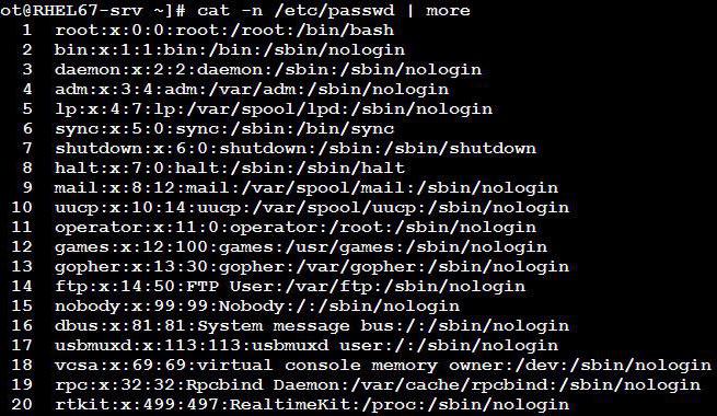 linux λίστα χρηστών